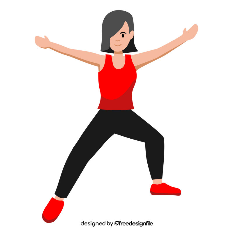 Workout exercise yoga clipart