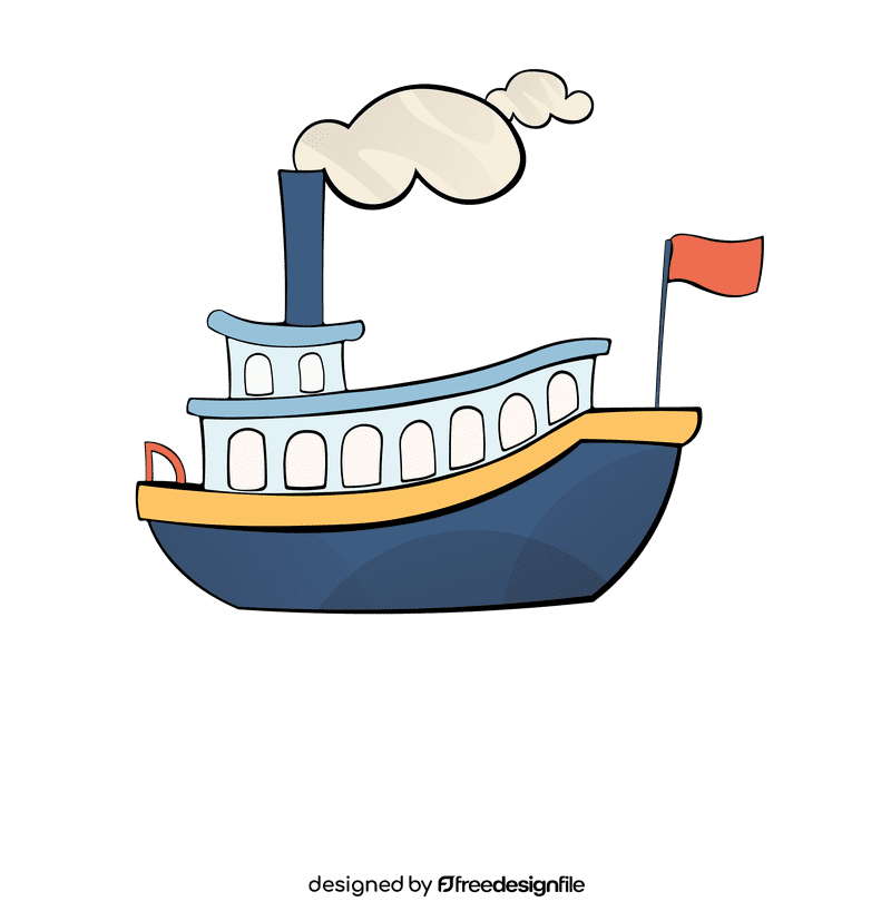 Steamboat Red Flag clipart