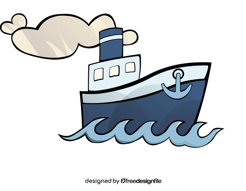 Steamboat Waves clipart