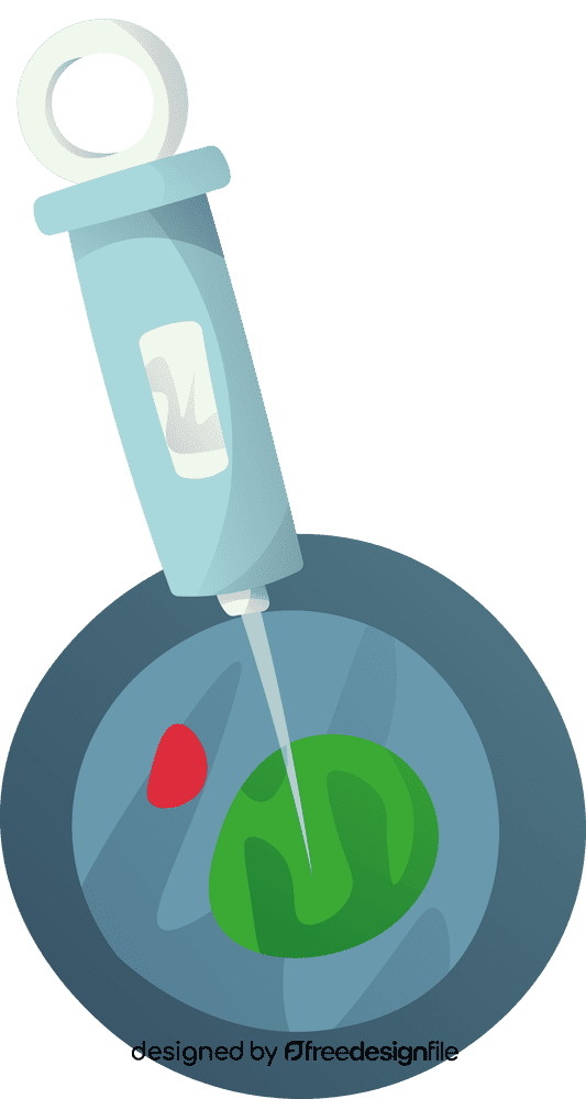 Syringe Petri Dish clipart