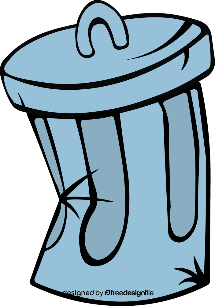 Trash can Damaged clipart