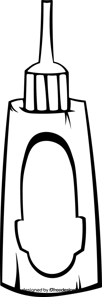 Picnic Sauce black and white clipart