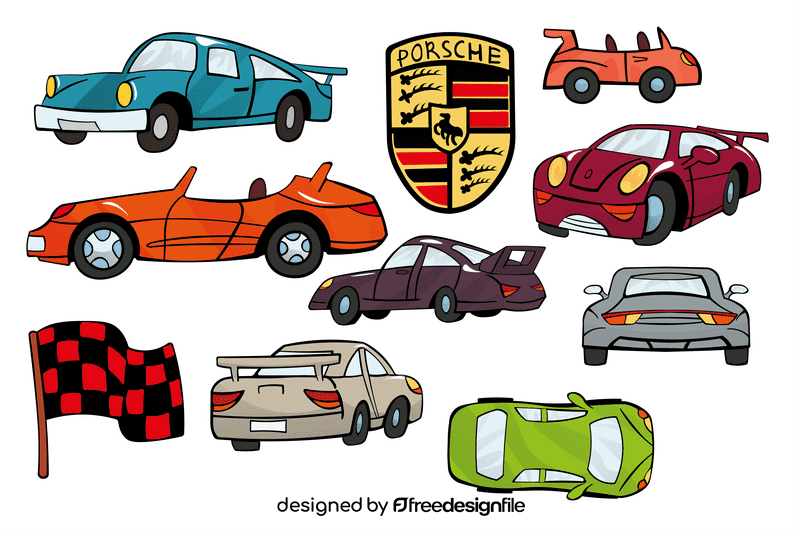 Porsche vector