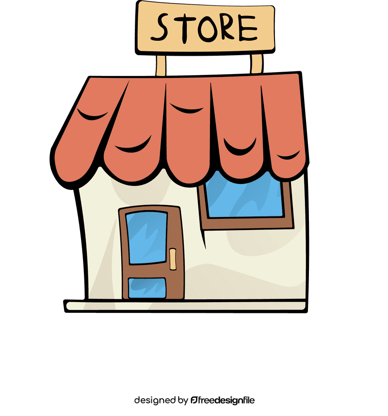 Store building clipart