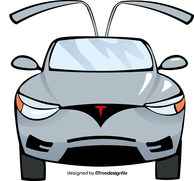 Tesla Front Open clipart