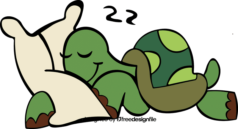 Tortoise Sleeping clipart