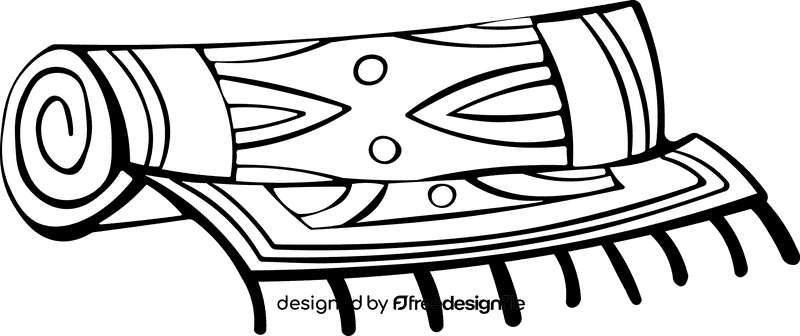 Weaver Carpet black and white clipart