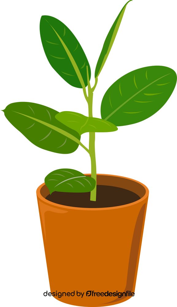 Potted plant clipart
