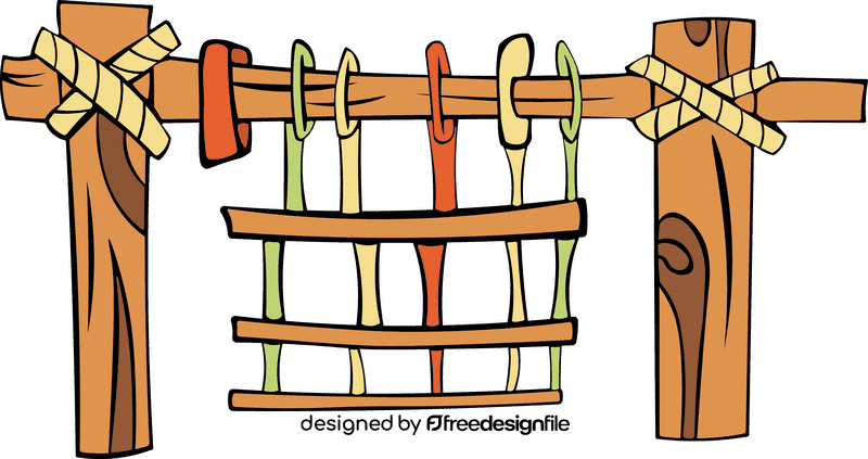 Weaver Old Loom clipart