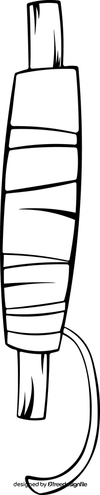 Weaver Roll black and white clipart