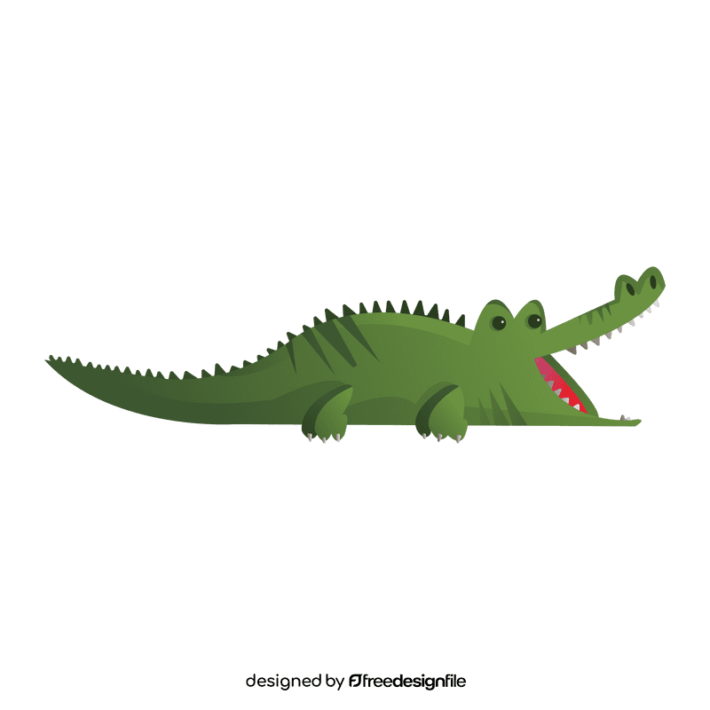 Crocodile cartoon clipart