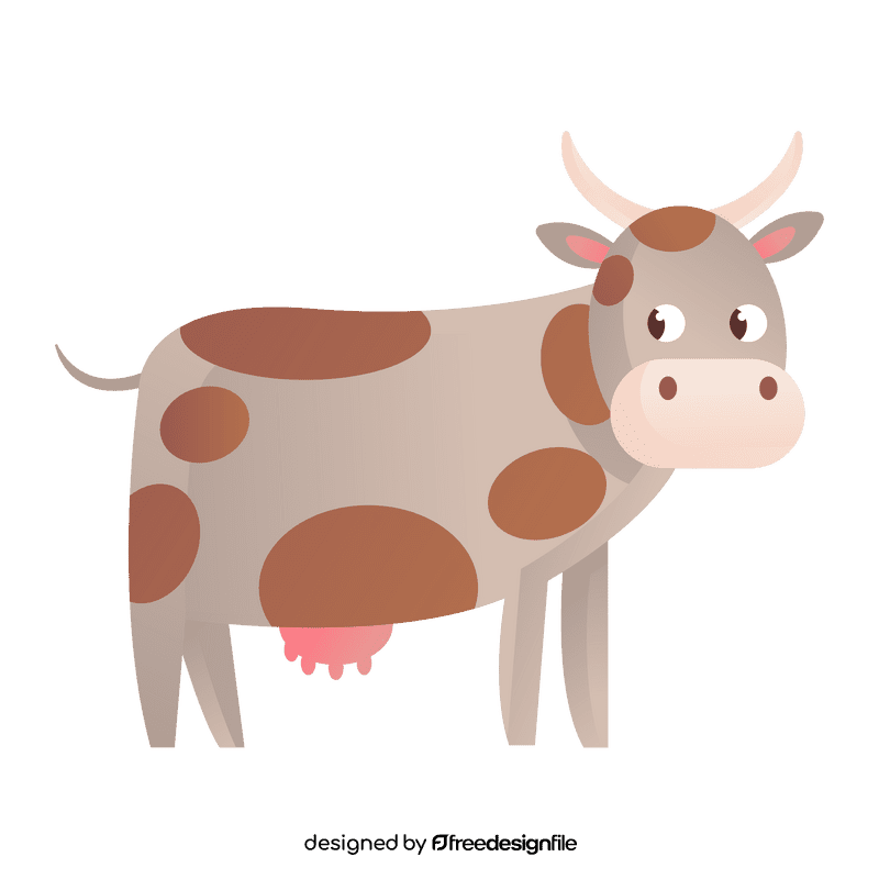 Cute cow clipart