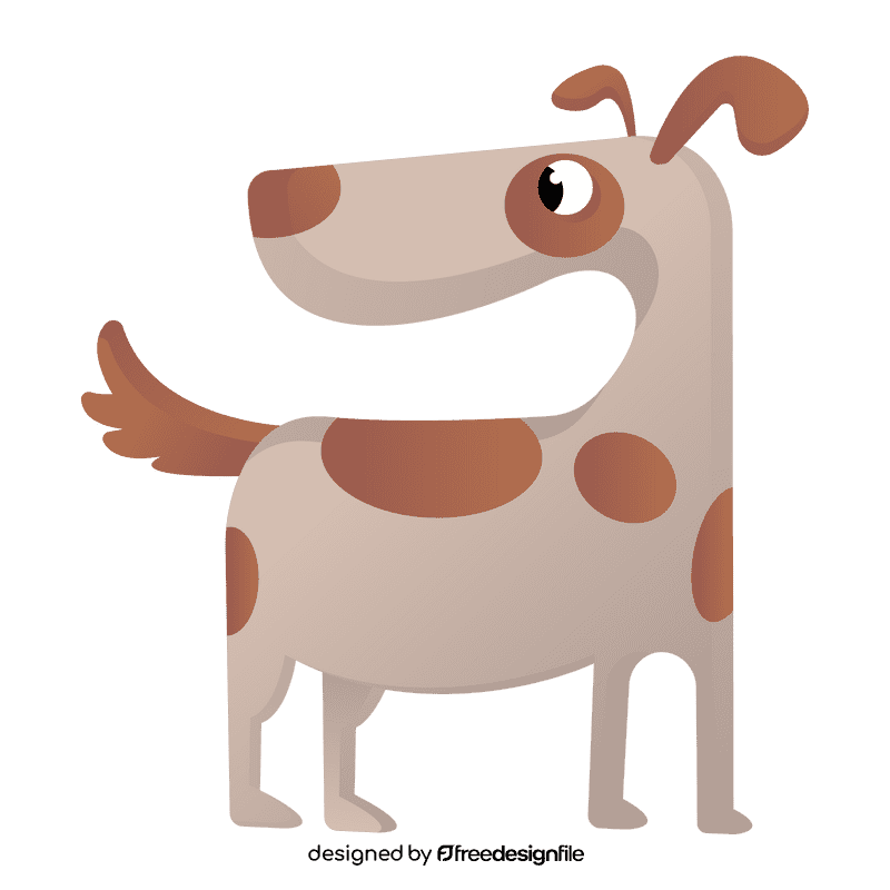 Cute farm dog clipart