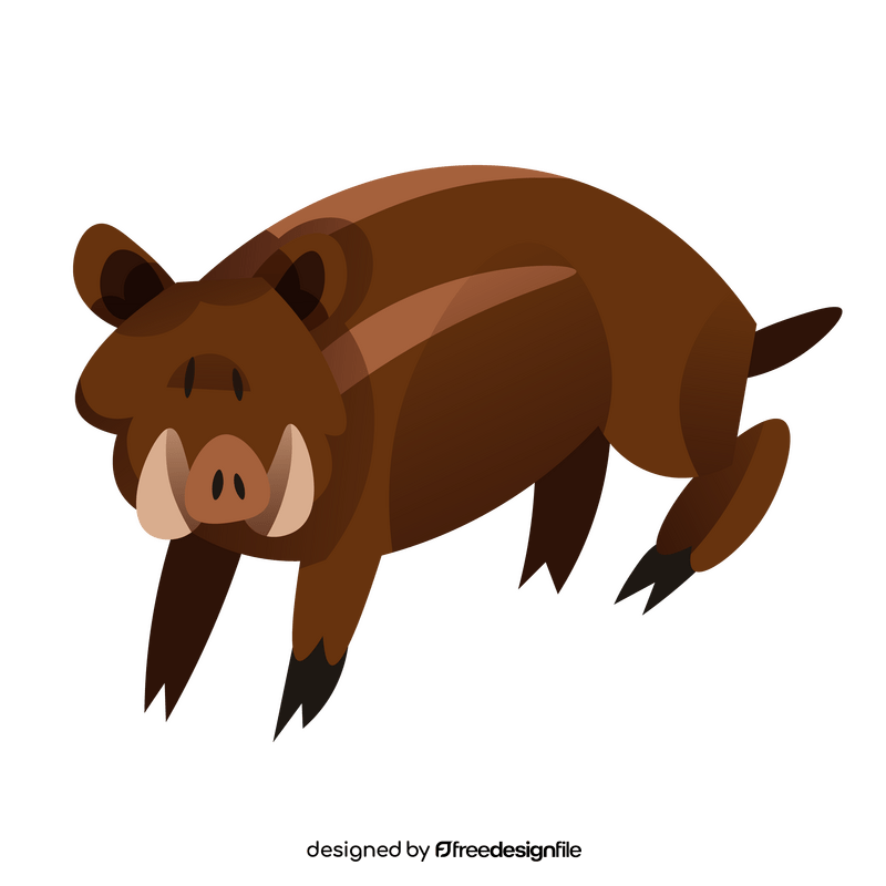 Cartoon boar clipart