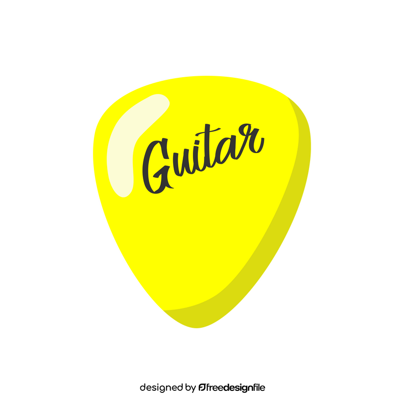 Guitar pick clipart