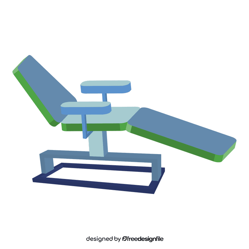 Hospital bed medical chair clipart