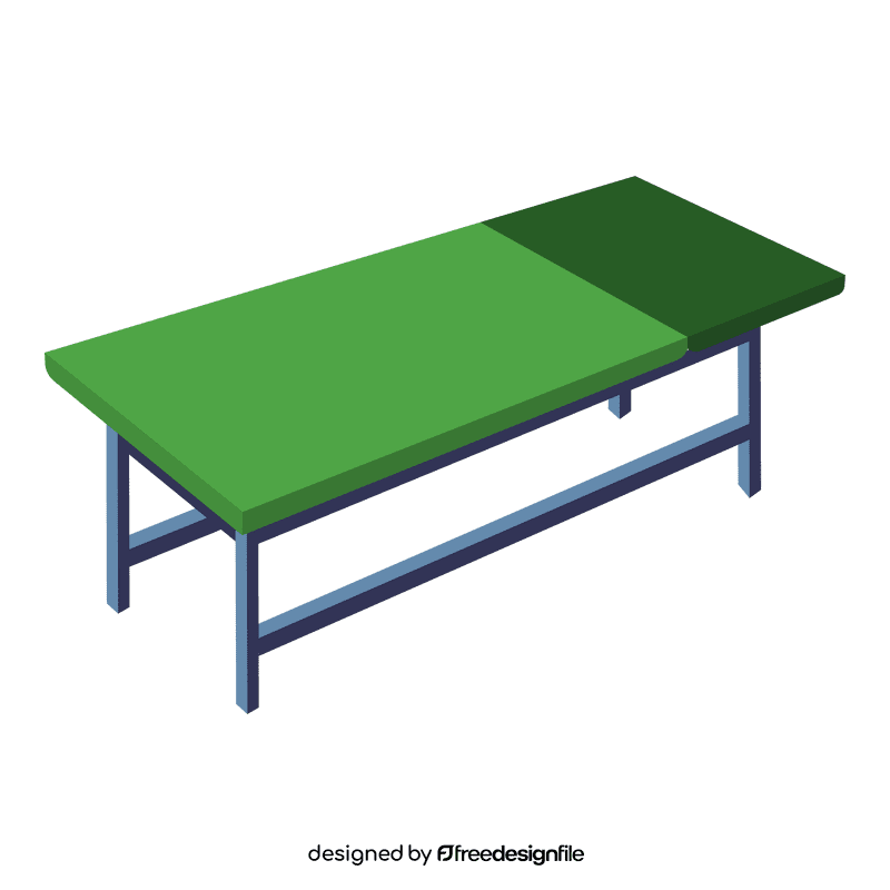 Hospital bed medical couch clipart