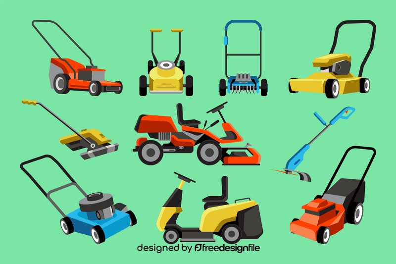 Lawn mower vector