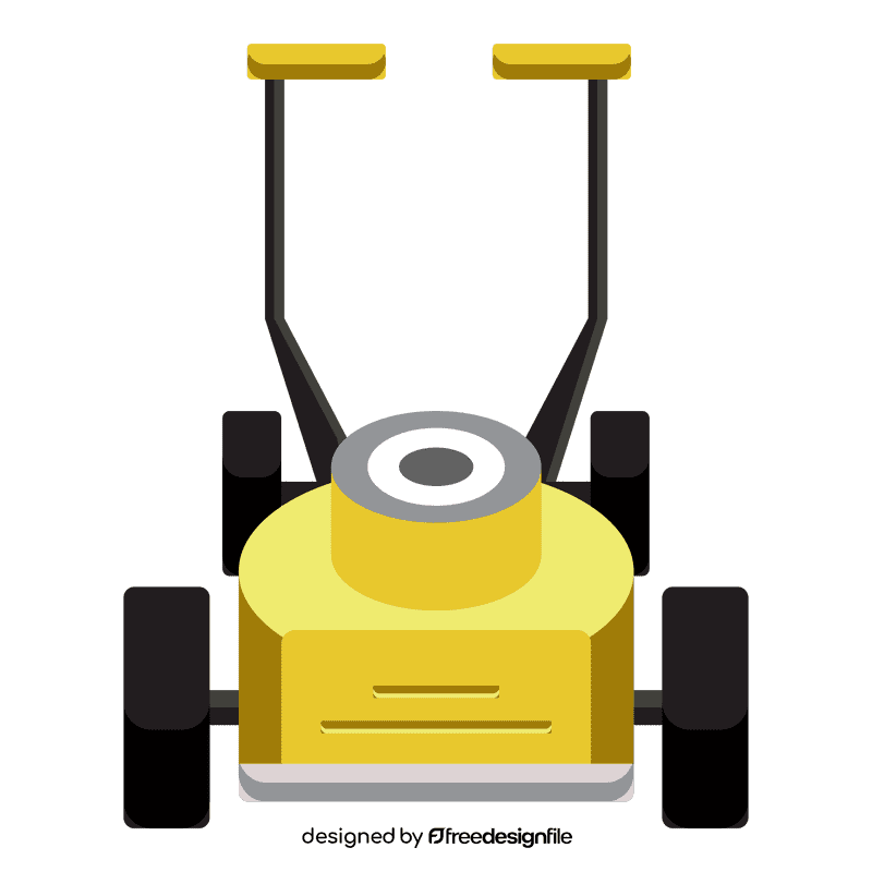 Lawn mower cylindrical clipart