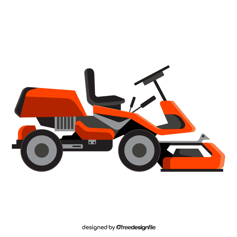 Lawn mower rider clipart