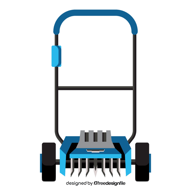 Lawn mower segmental clipart