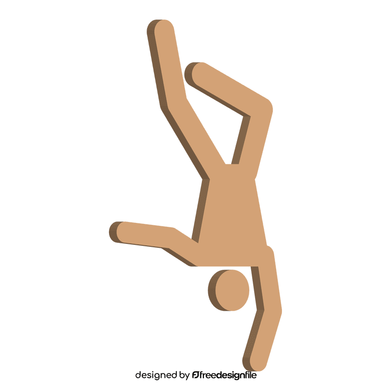 Stickman coup clipart