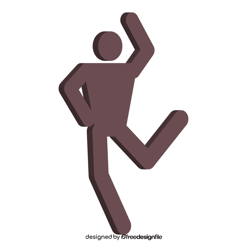 Stickman dance clipart