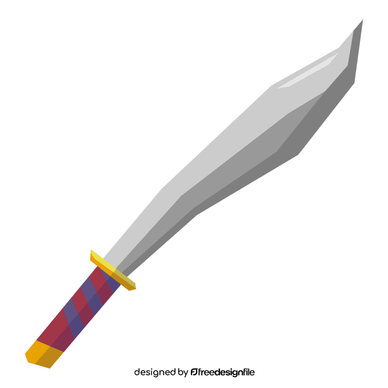 Sword falchion clipart