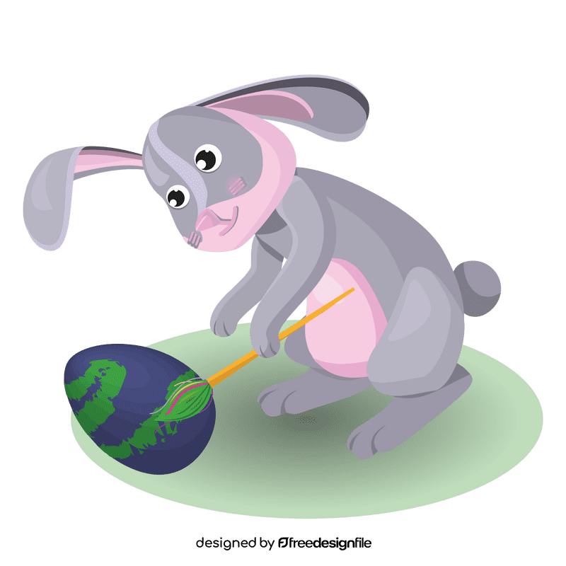 Easter bunny drawing clipart