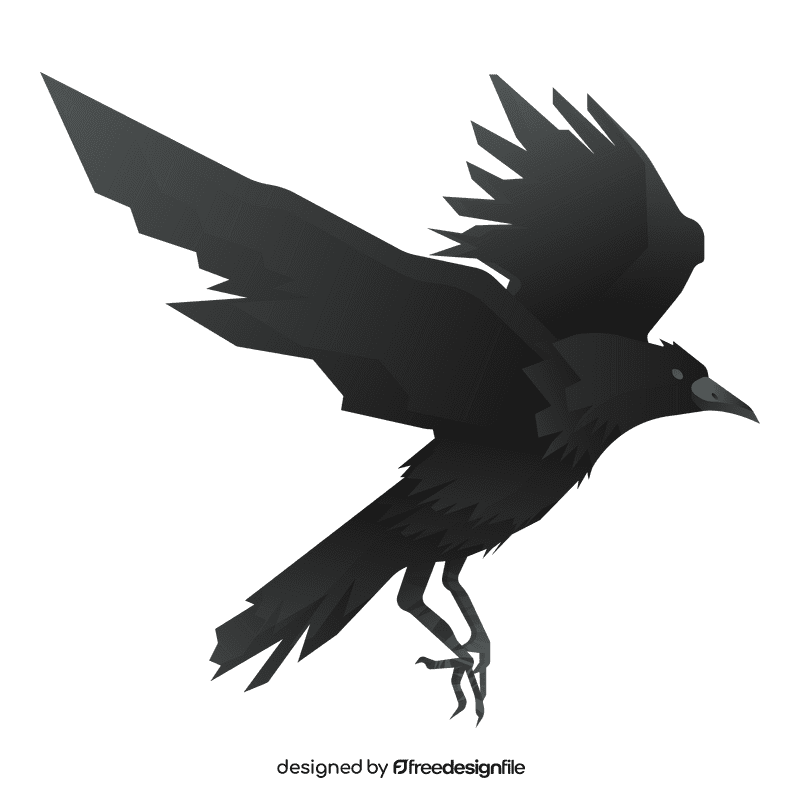 Grim reaper crow clipart
