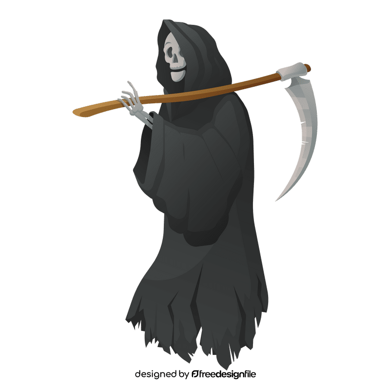 Grim reaper full length clipart