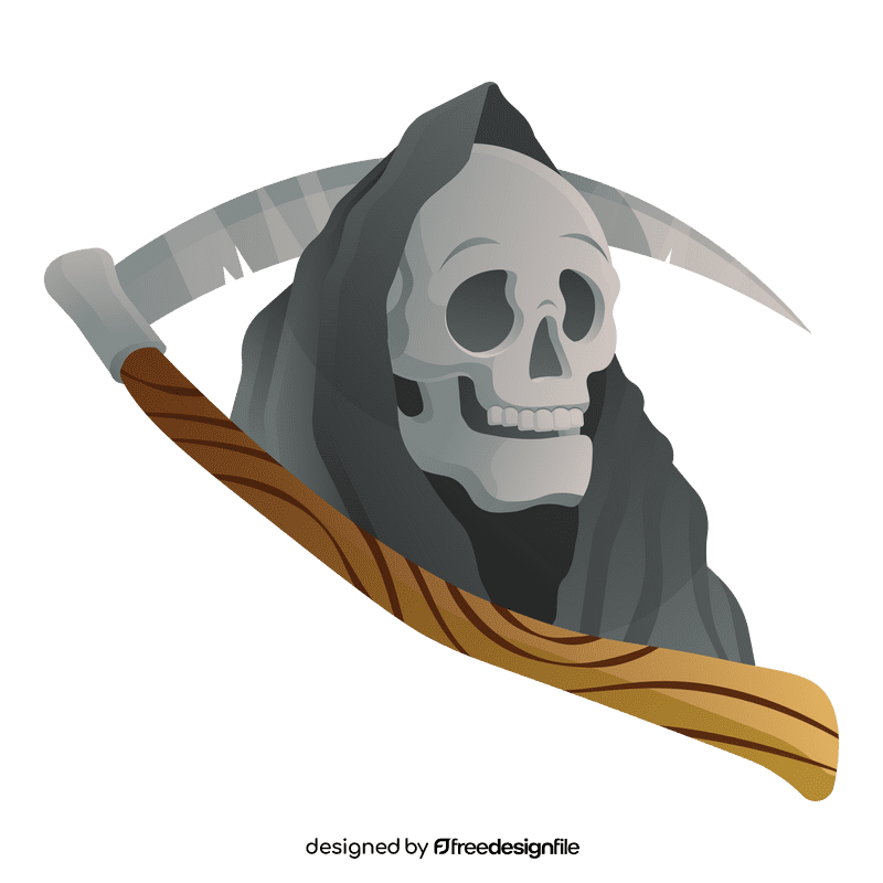 Grim reaper in the hood clipart
