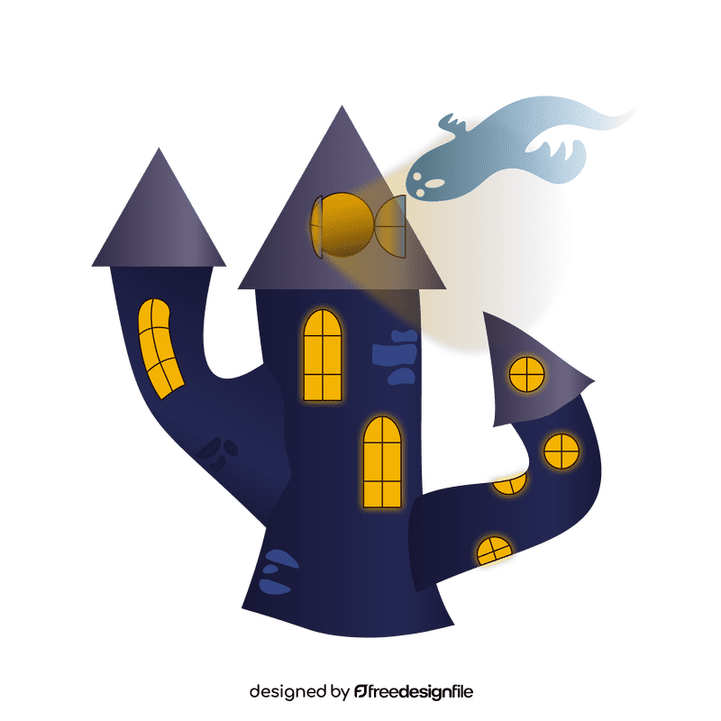 Haunted palace clipart