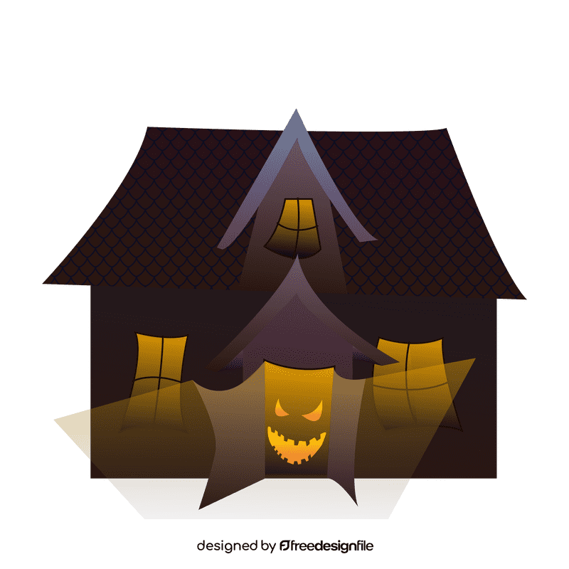 House with a monster clipart