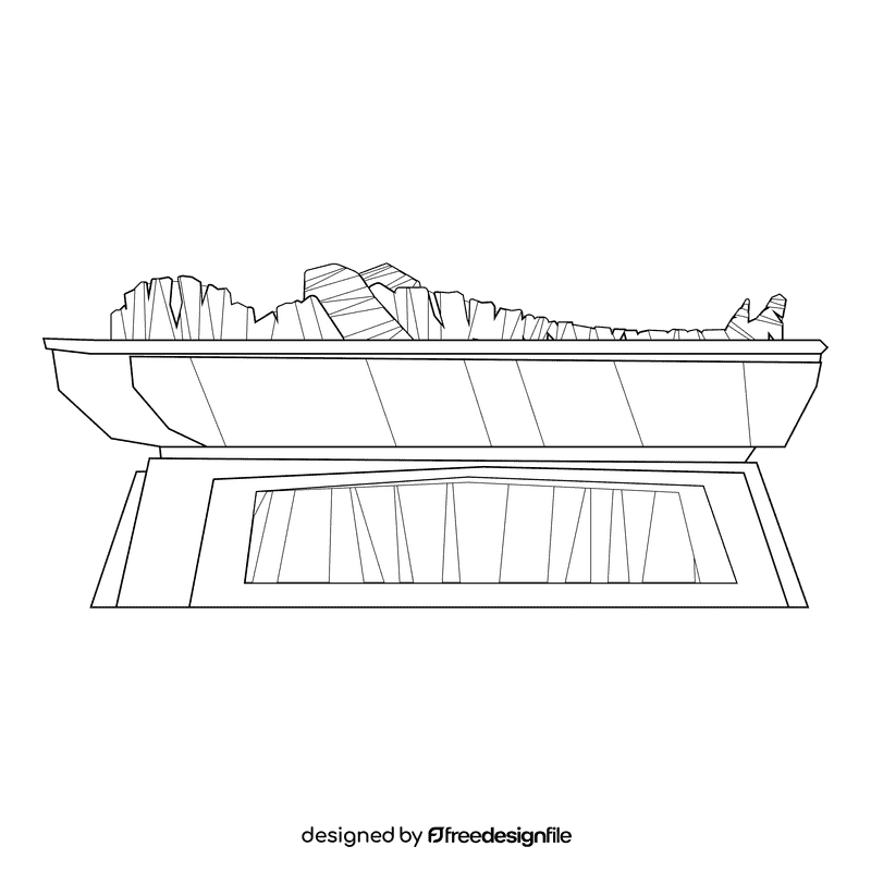 Mummy black and white clipart