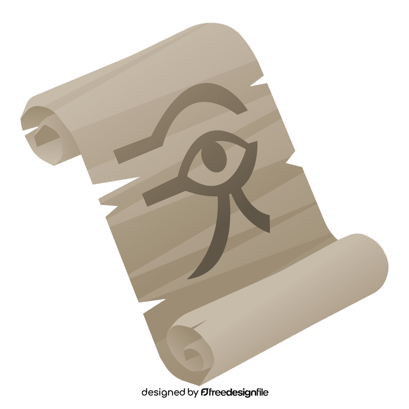 Mummy papyrus clipart