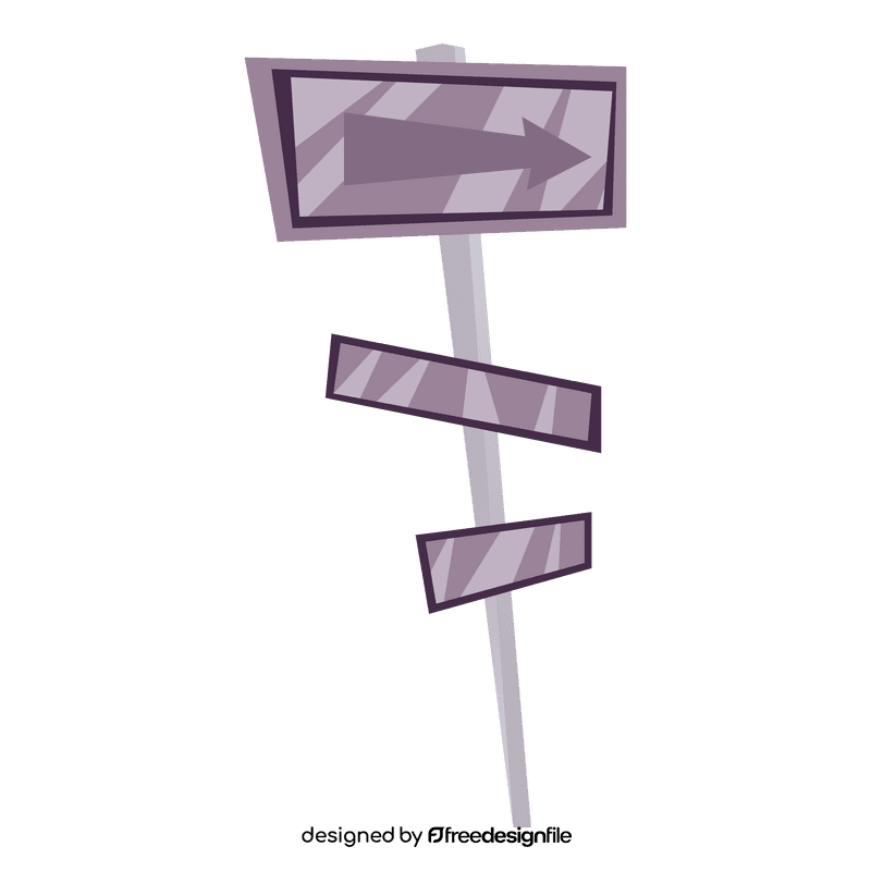 Road sign clipart