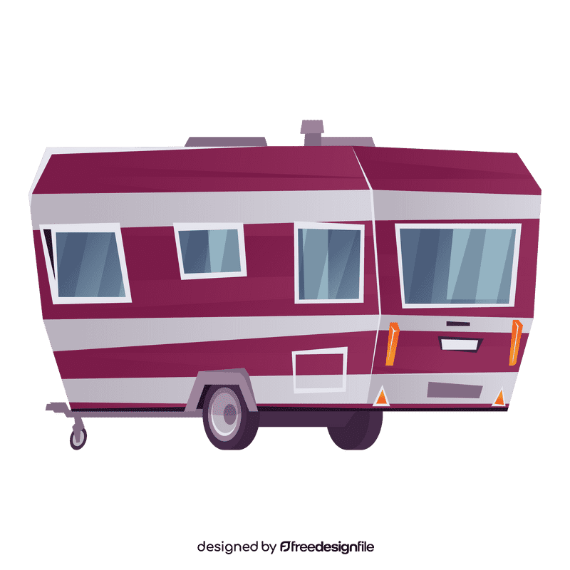 Caravan trailer clipart