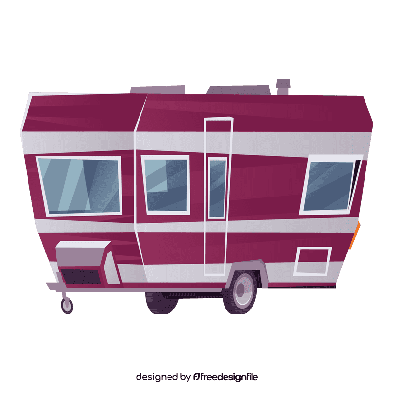 Caravan trailer clipart