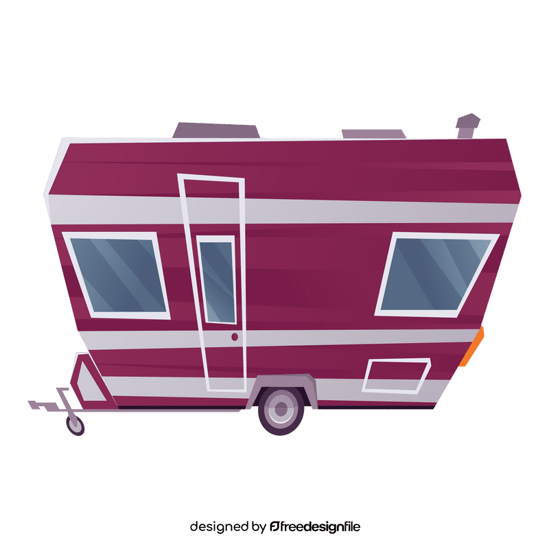 Caravan trailer clipart