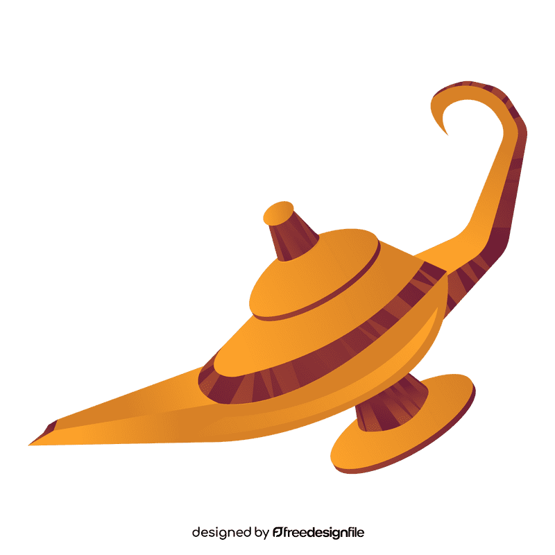 Aladdin genie lamp clipart