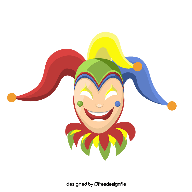 Jester mask clipart