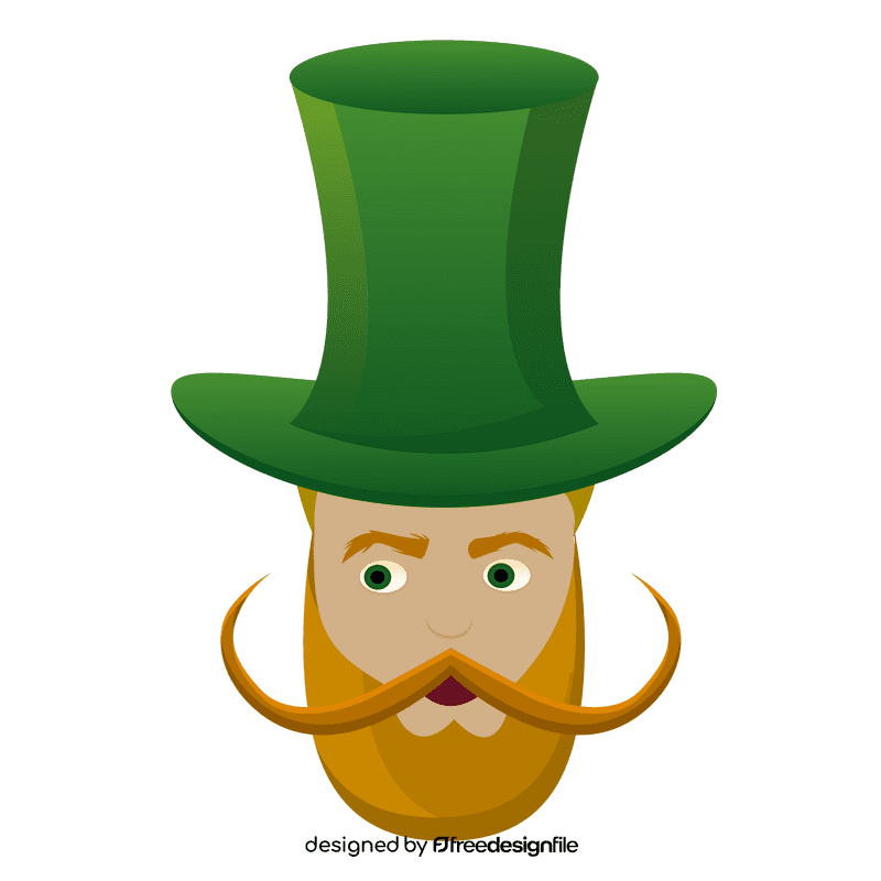 Leprechaun head clipart