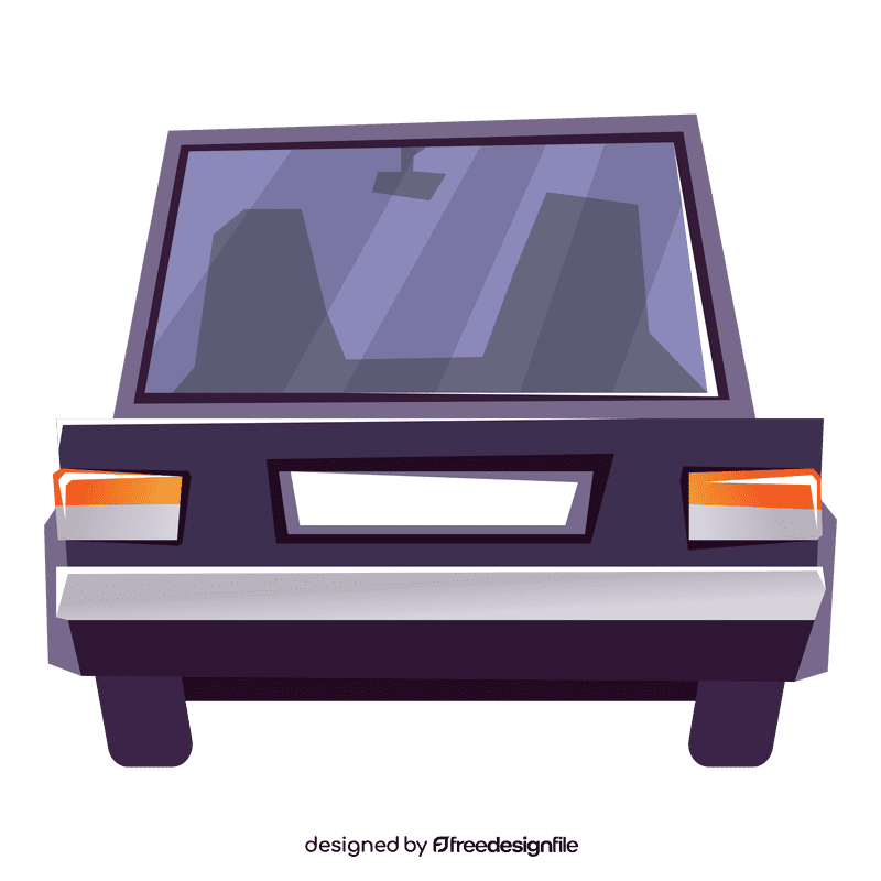 Limousine rear side clipart