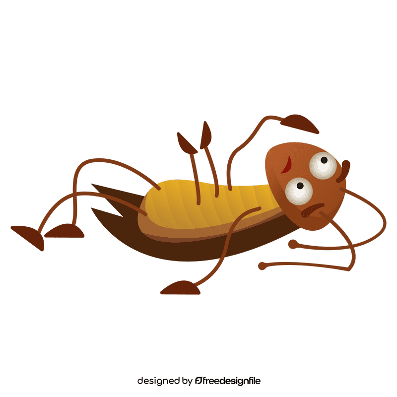 Cockroach lies clipart