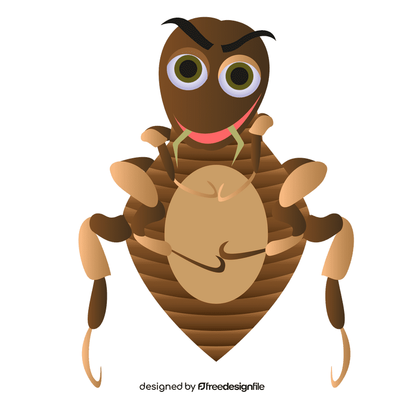 Flea grins clipart