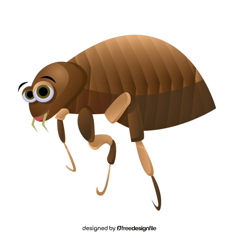 Flea side clipart