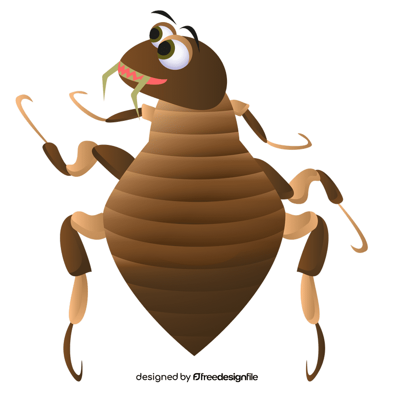 Flea smiling clipart