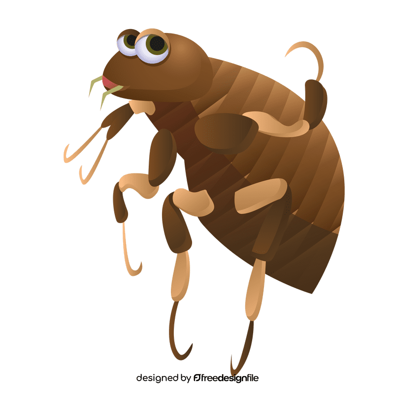 Flea waving paw clipart