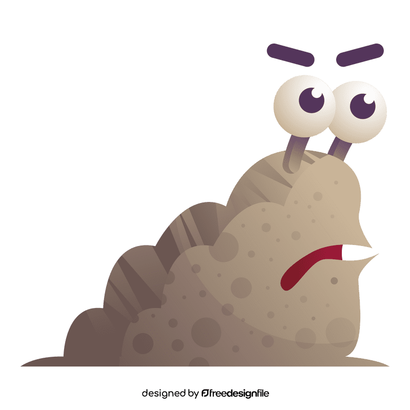 Slug angry clipart